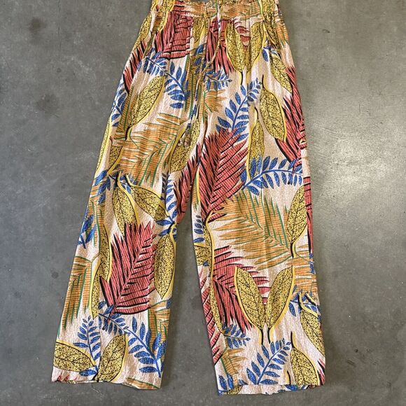Jane and Delancey Resort Wear Set Tropical Beachy Top Pants Wide Loose Small S - Picture 2 of 16